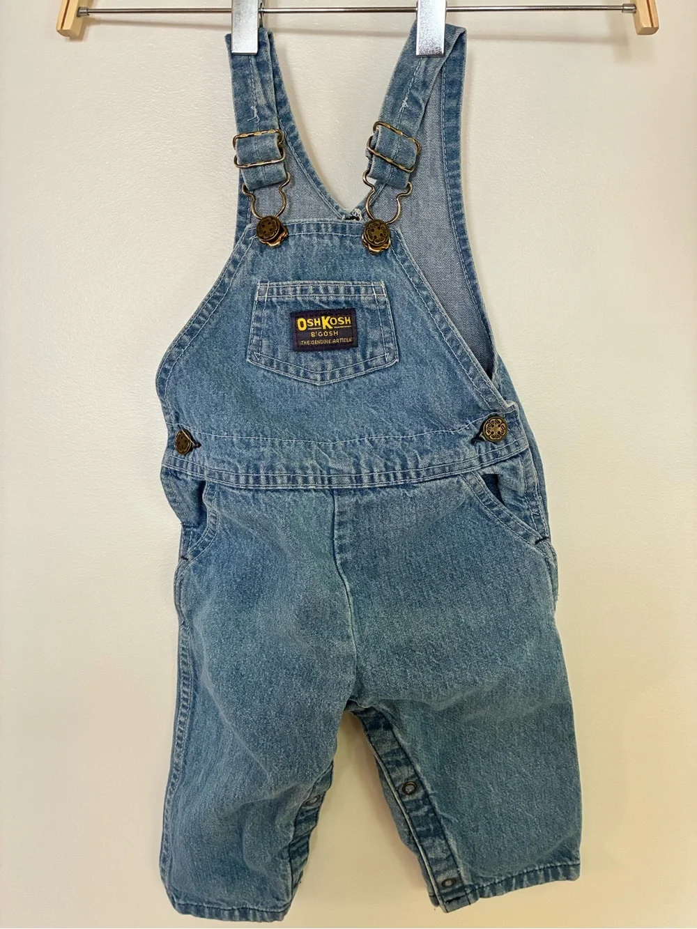 Vintage OshKosh B'gosh Kids Blue Denim Overalls